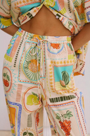 Conjunto dos Piezas Pine Estampas de Frutas