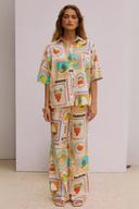 Conjunto dos Piezas Pine Estampas de Frutas