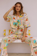 Conjunto dos Piezas Pine Estampas de Frutas