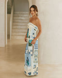 Vestidos Largos Florida Verano Azul