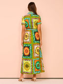 Vestidos Largos Farm Discos Florais