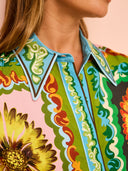 Vestidos Largos Farm Discos Florais