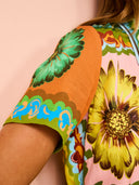 Vestidos Largos Farm Discos Florais