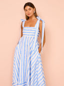Vestido Largo Lapis Stripe