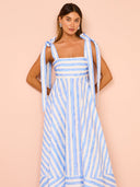 Vestido Largo Lapis Stripe