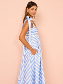 Vestido Largo Lapis Stripe