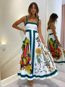 Vestidos Largos Florida Frutas Tropicales