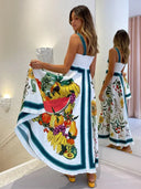 Vestidos Largos Florida Frutas Tropicales