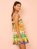 Vestidos Cortos Farm Areia