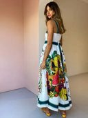 Vestidos Largos Florida Frutas Tropicales