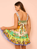 Vestidos Cortos Farm Areia