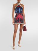 Vestidos Cortos Florida Halter Floral