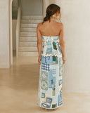 Vestidos Largos Florida Verano Azul