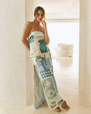 Vestidos Largos Florida Verano Azul